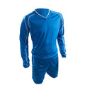 Royal Blue-White - Front - Precision Unisex Adult Marseille T-Shirt & Shorts Set