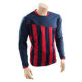 Navy-Red - Front - Precision Childrens-Kids Valencia Football Shirt