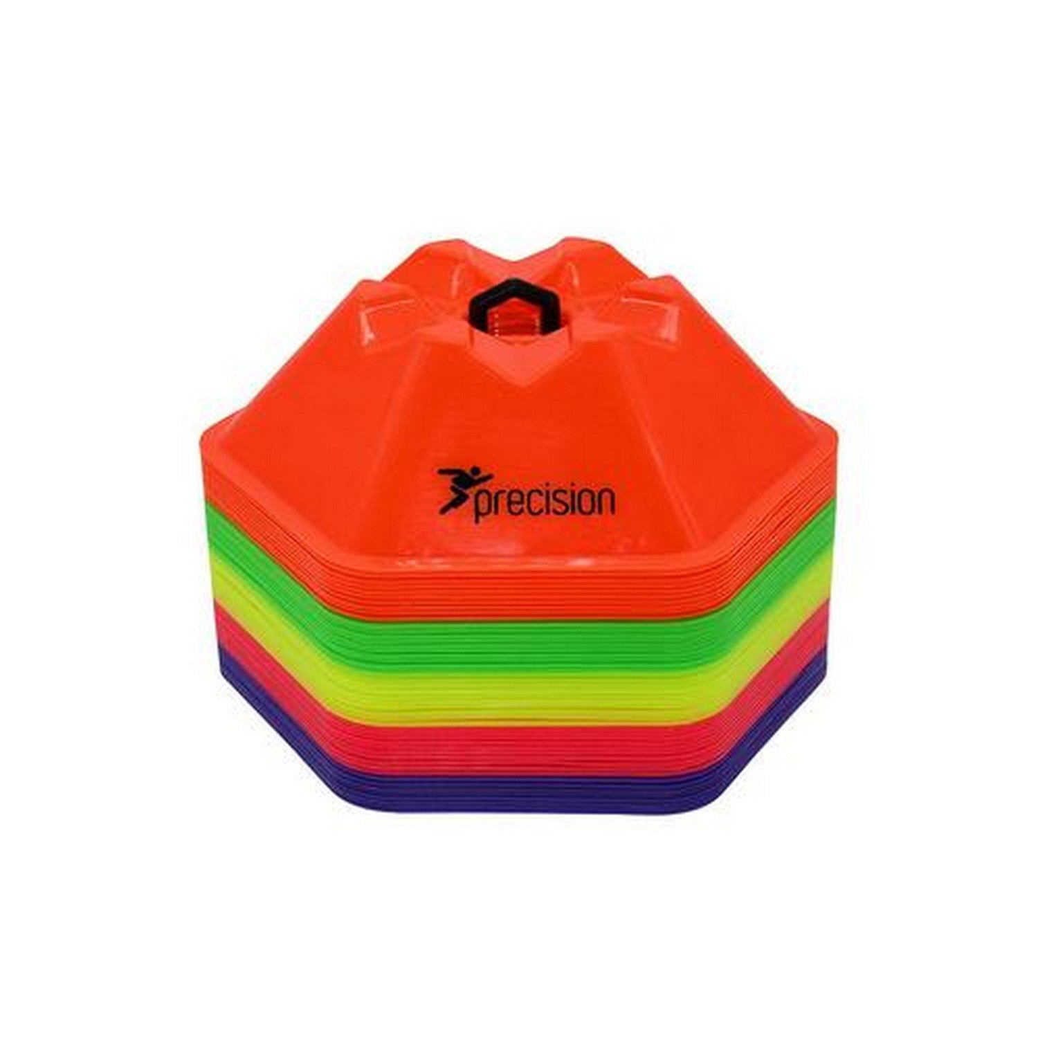 Multicoloured - Front - Precision Pro HX Saucer Cones (Pack Of 50)