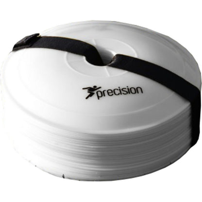 White - Front - Precision Flat Markers (Pack Of 40)
