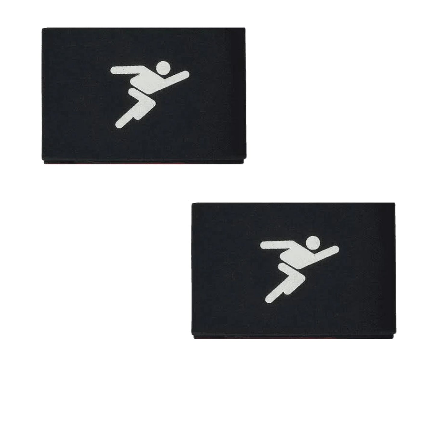 Black - Back - Precision Shin Guard Stays (Pack Of 2)