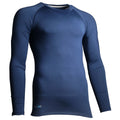 Navy - Front - Precision Childrens-Kids Essential Baselayer Long-Sleeved Sports Shirt
