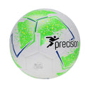 White-Fluorescent Green-Fluorescent Yellow-Blue - Front - Precision Fusion Sala Futsal Ball