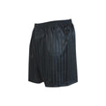 Black - Front - Precision Childrens-Kids Continental Striped Football Shorts
