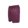 Maroon - Front - Precision Unisex Adult Continental Striped Football Shorts