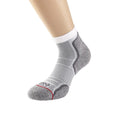 White-Grey - Side - 1000 Mile Mens Run Ankle Socks