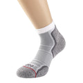 White-Grey - Back - 1000 Mile Womens-Ladies Run Ankle Socks