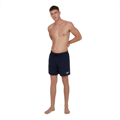 Navy - Side - Speedo Mens Essentials 16 Swim Shorts