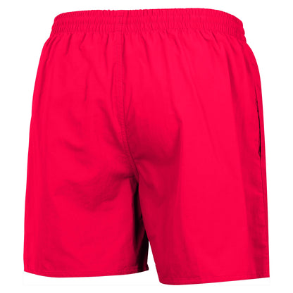 Red - Back - Speedo Mens Essentials 16 Swim Shorts