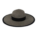 Black-Natural - Front - Regatta Womens-Ladies Straw Sun Hat