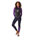Navy-Radiant Orchid - Lifestyle - Regatta Womens-Ladies 3mm Thickness Full Wetsuit
