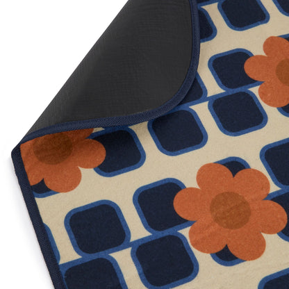 Orange - Side - Regatta Orla Kiely Printed Picnic Blanket