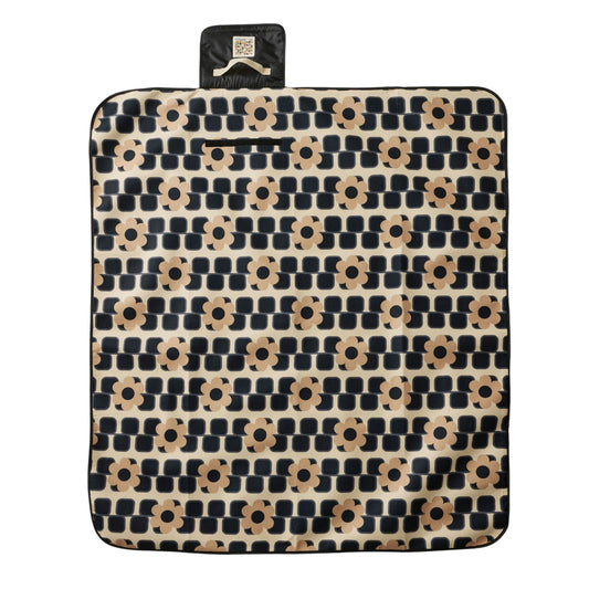 Monochrome - Front - Regatta Orla Kiely Printed Picnic Blanket
