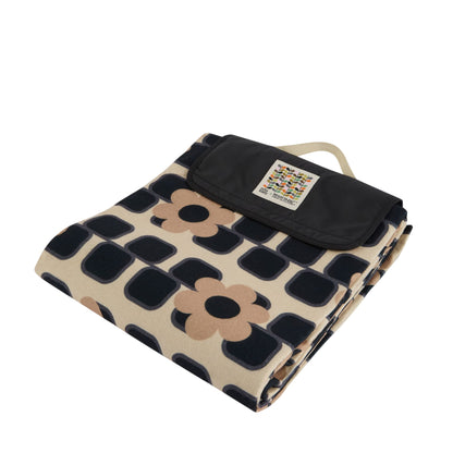 Monochrome - Side - Regatta Orla Kiely Printed Picnic Blanket