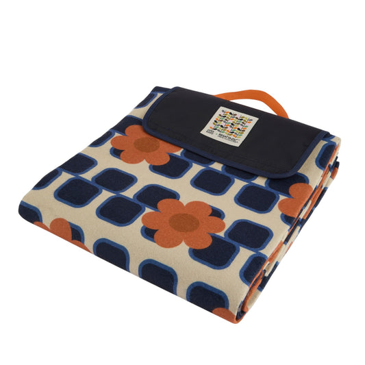 Orange - Front - Regatta Orla Kiely Printed Picnic Blanket