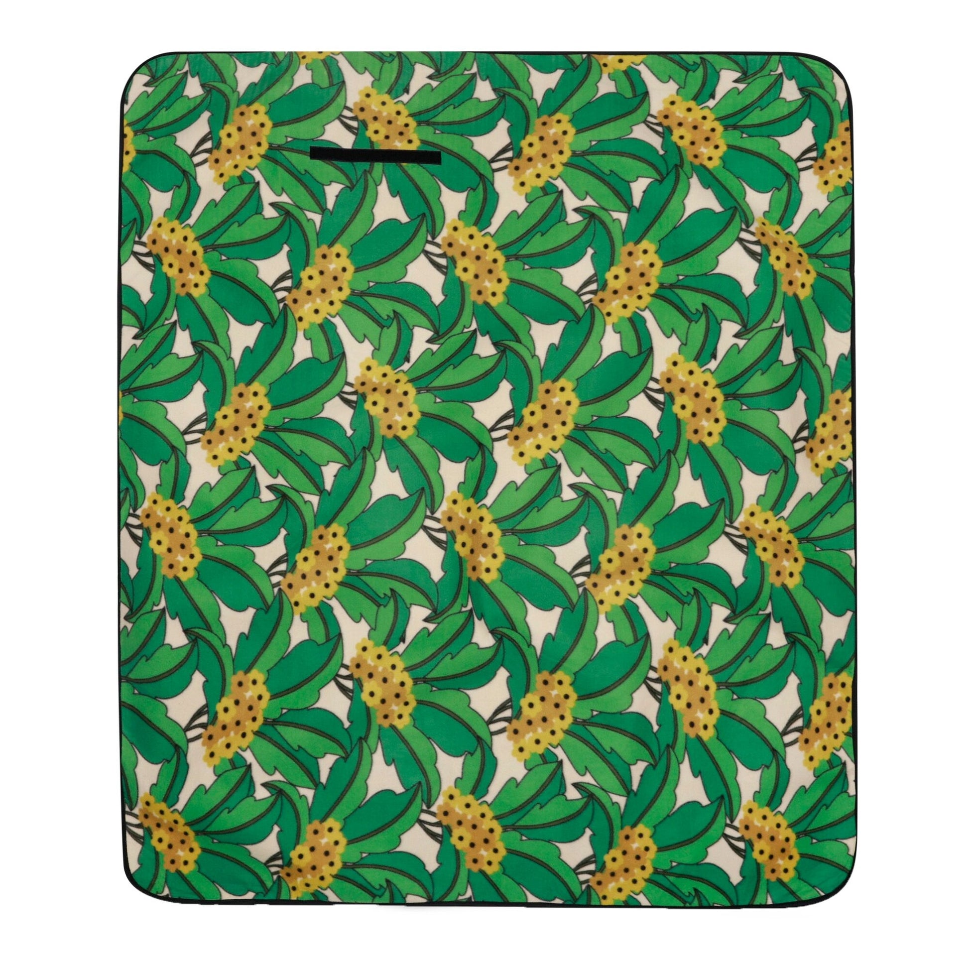 Green-Yellow - Front - Regatta Orla Kiely Printed Picnic Blanket