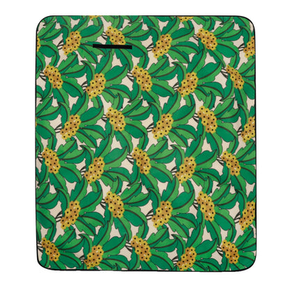 Green-Yellow - Front - Regatta Orla Kiely Printed Picnic Blanket