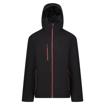 Black-Classic Red - Front - Regatta Professional Mens Insulated Waterproof Jacket
