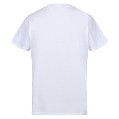 White - Back - Regatta Mens Cline VII Tree T-Shirt