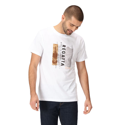 White - Lifestyle - Regatta Mens Cline VII Tree T-Shirt