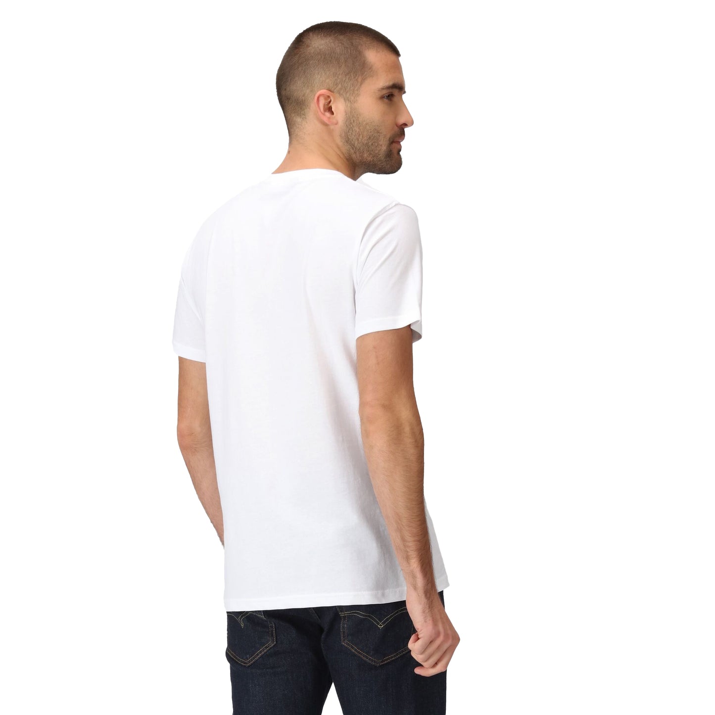 White - Pack Shot - Regatta Mens Cline VII Tree T-Shirt
