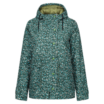 Jade - Front - Regatta Womens-Ladies Orla Kiely Swing Berry Bubble Waterproof Jacket