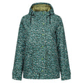 Jade - Front - Regatta Womens-Ladies Orla Kiely Swing Berry Bubble Waterproof Jacket