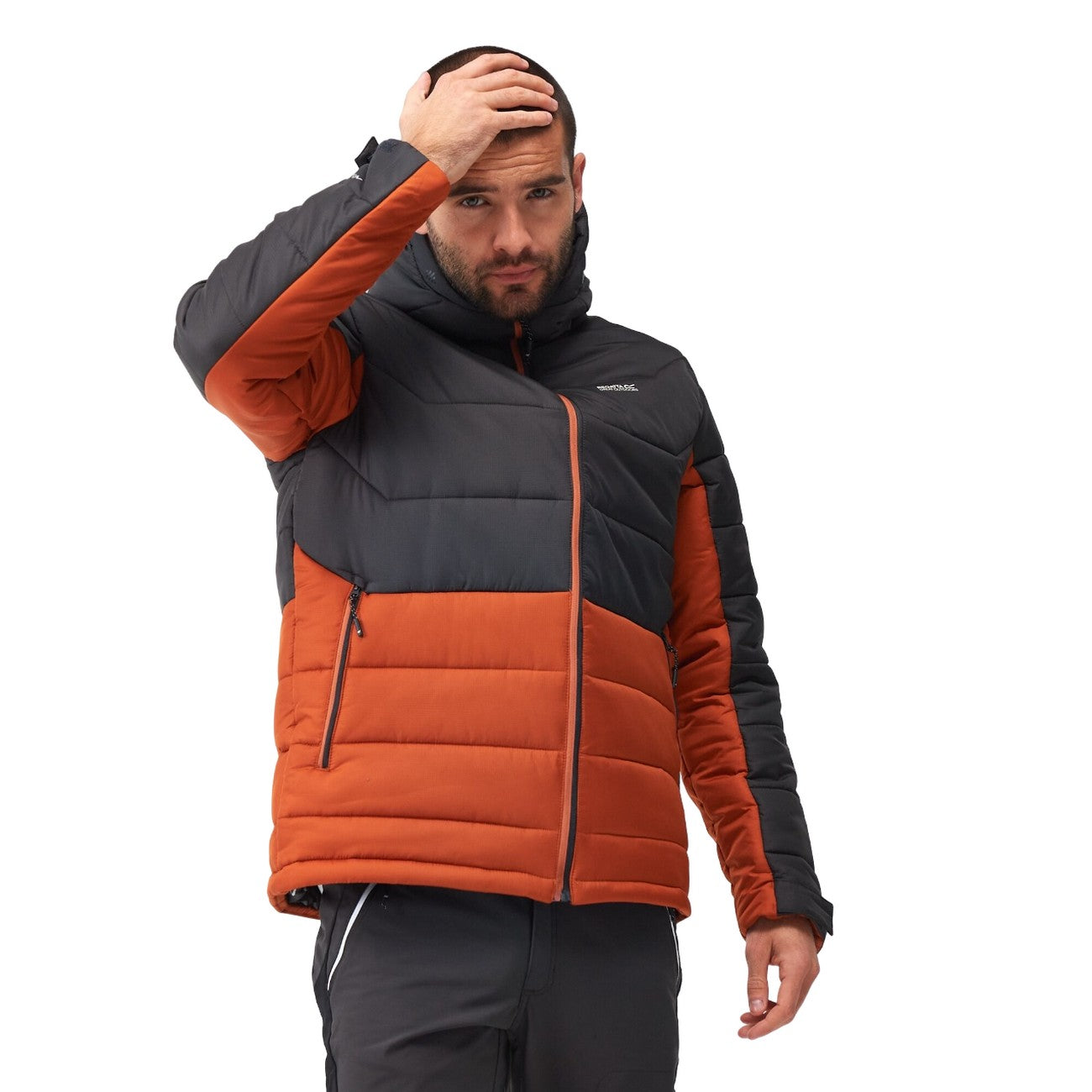 Burnt Copper-Ash - Side - Regatta Mens Nevado VI Puffer Jacket
