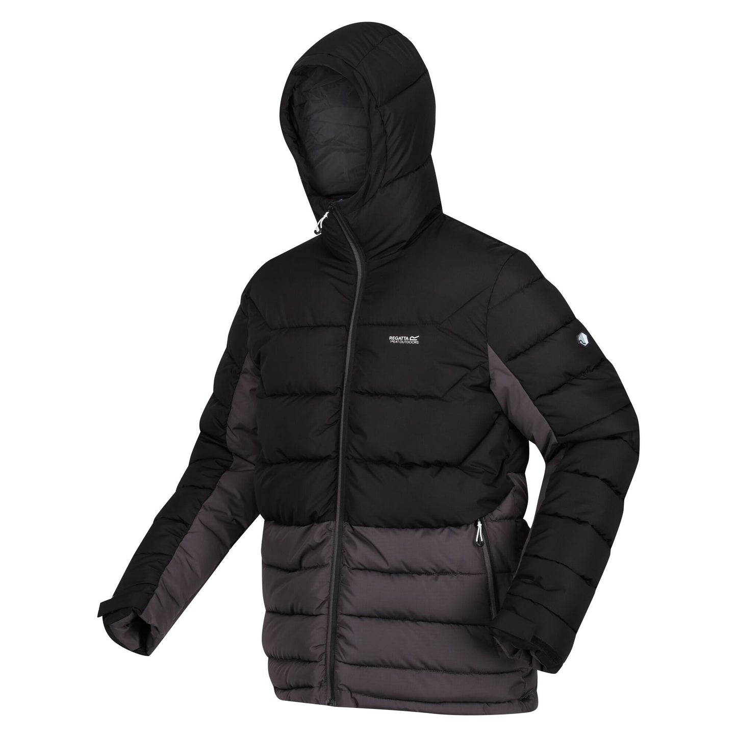 Black-Dark Grey - Side - Regatta Mens Nevado VI Puffer Jacket