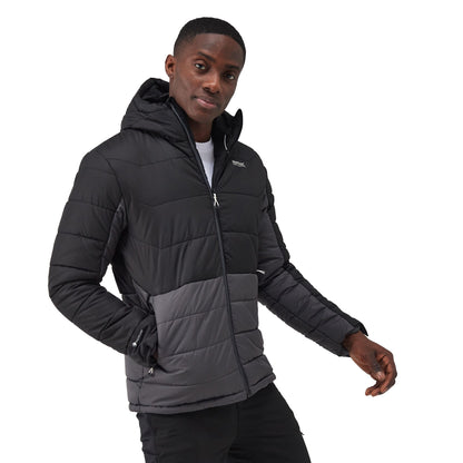 Black-Dark Grey - Pack Shot - Regatta Mens Nevado VI Puffer Jacket