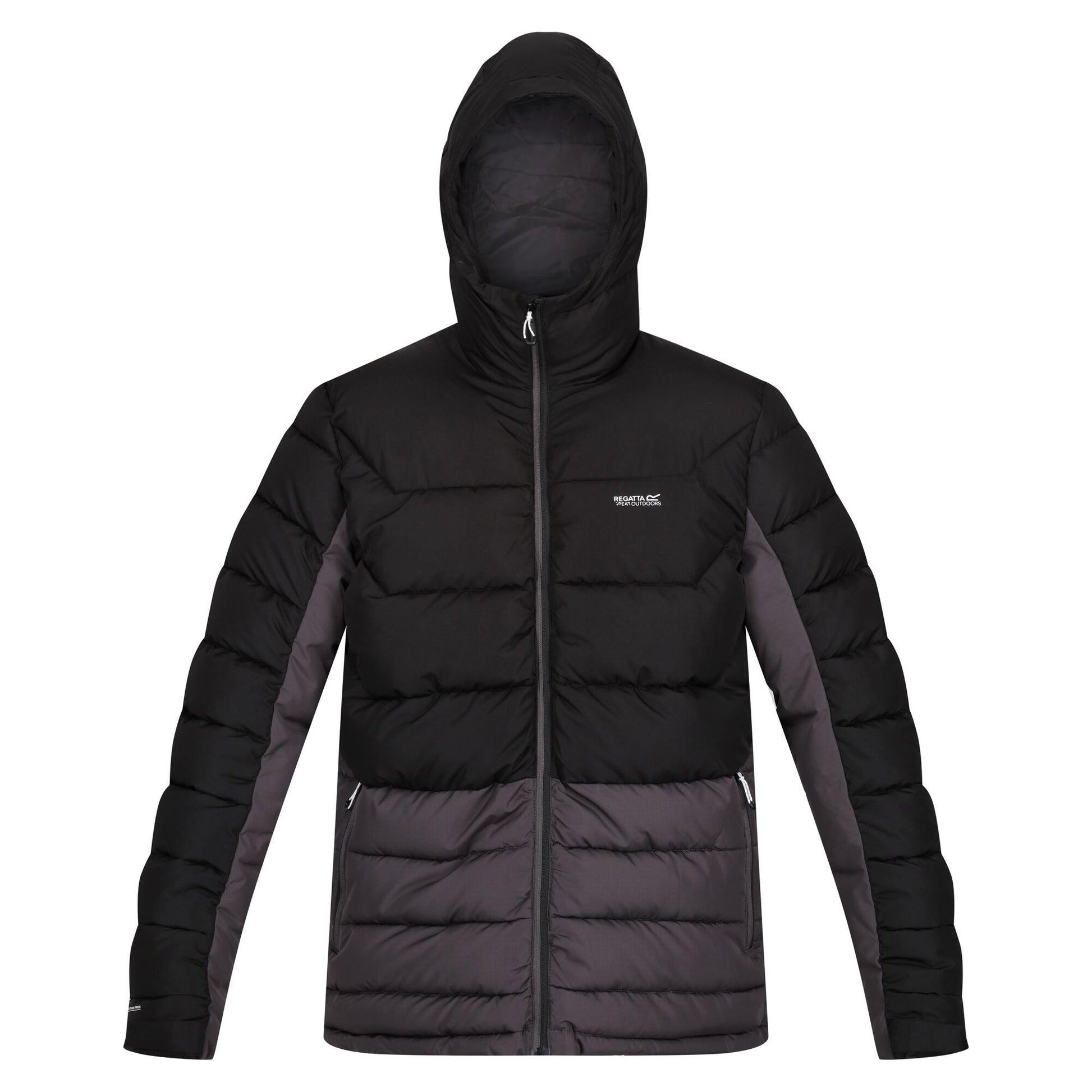 Black-Dark Grey - Front - Regatta Mens Nevado VI Puffer Jacket