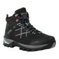 Black-Bleached Aqua - Front - Regatta Womens-Ladies Samaris III Walking Boots