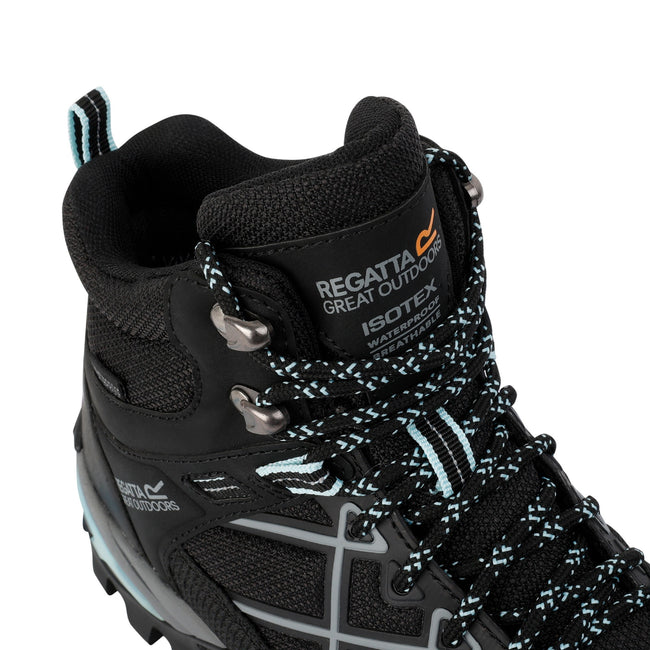 Black-Bleached Aqua - Lifestyle - Regatta Womens-Ladies Samaris III Walking Boots