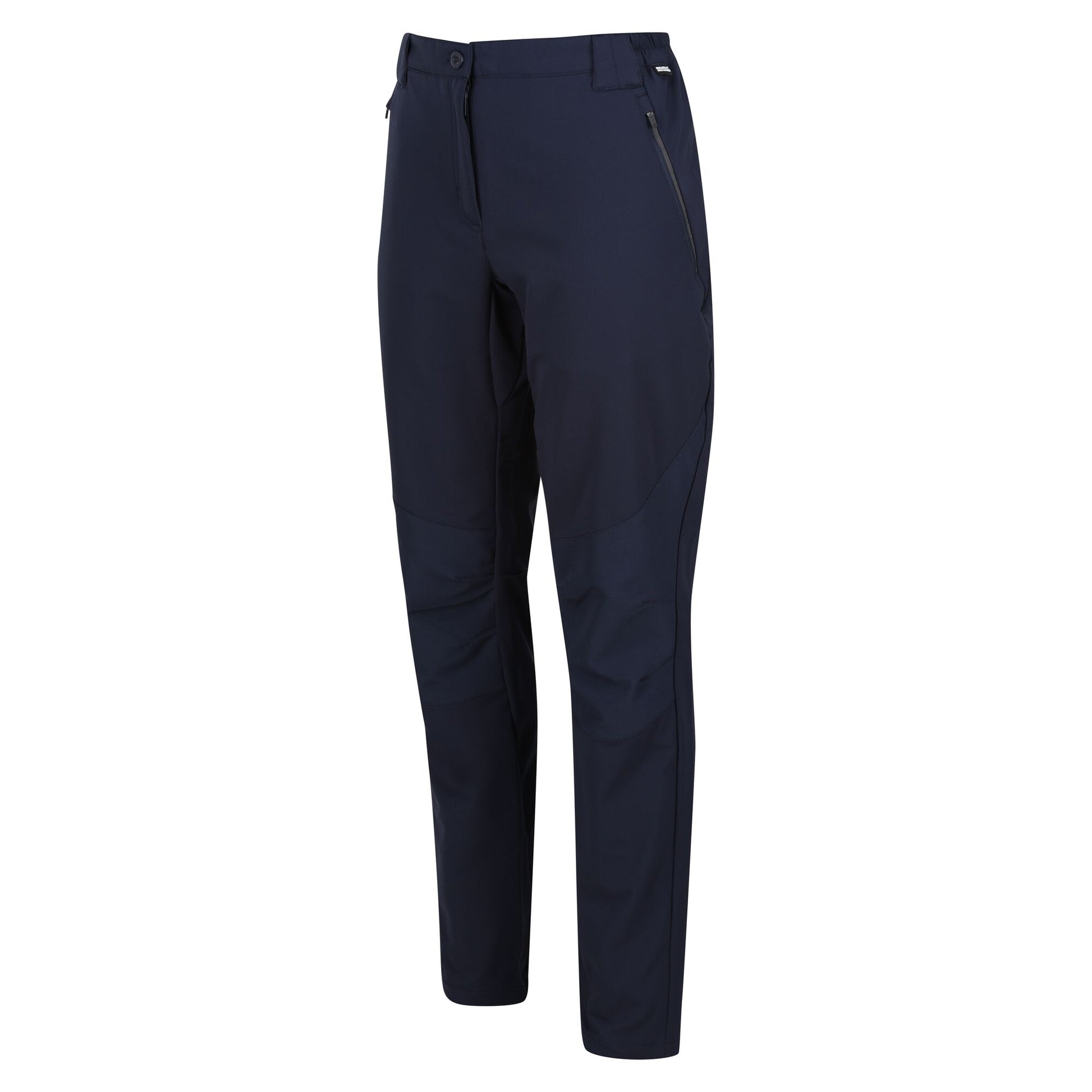 Navy - Side - Regatta Womens-Ladies Questra V Walking Trousers