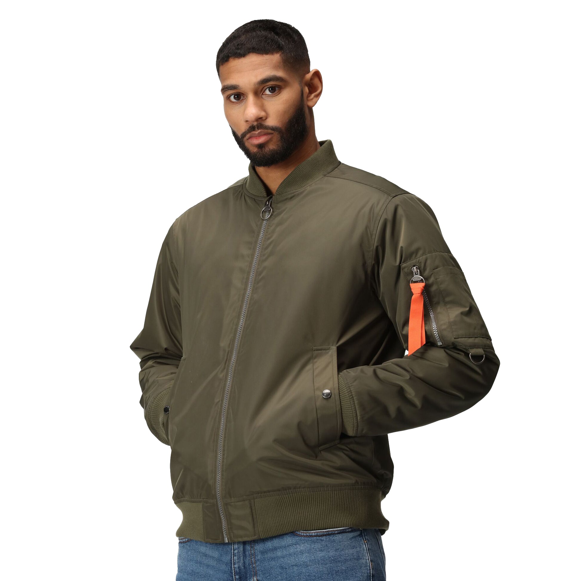Dark Khaki - Side - Regatta Professional Mens Waterproof Jacket