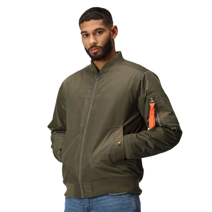 Dark Khaki - Side - Regatta Professional Mens Waterproof Jacket