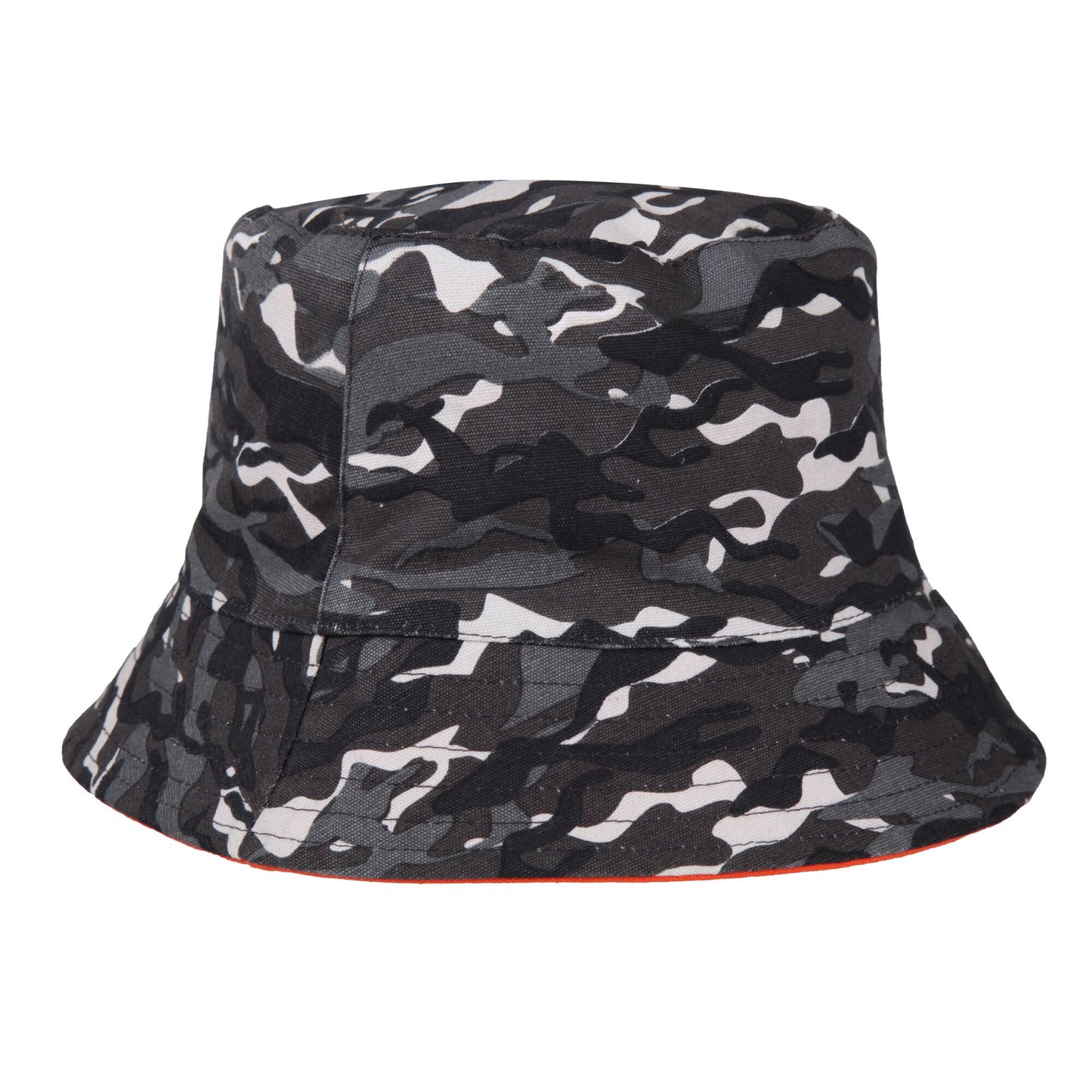 Black-Persimmon - Side - Regatta Childrens-Kids Flip Reversible Bucket Hat