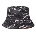 Black-Persimmon - Side - Regatta Childrens-Kids Flip Reversible Bucket Hat