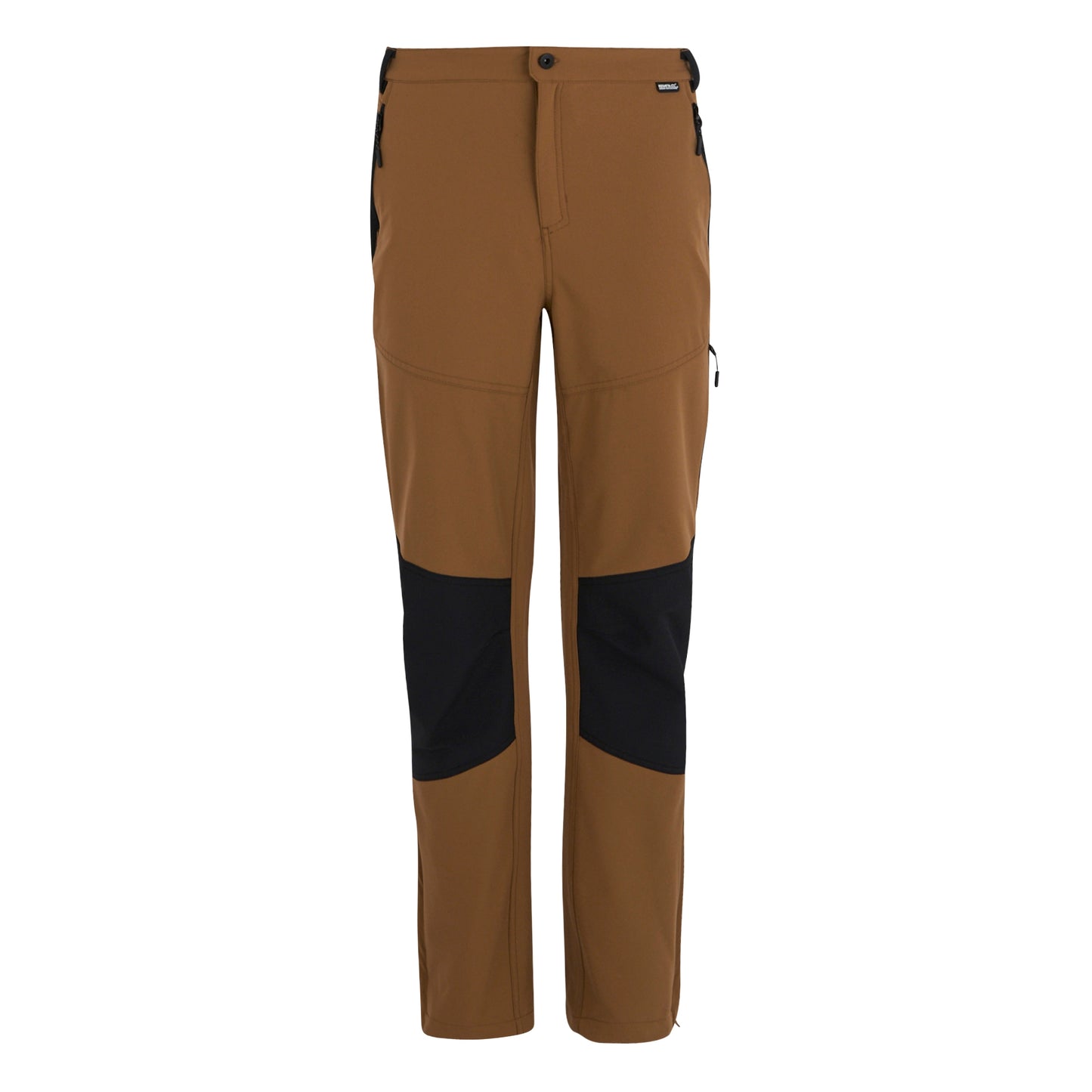 Nut Brown-Black - Front - Regatta Mens Questra V Hiking Trousers