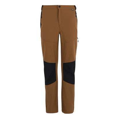 Nut Brown-Black - Front - Regatta Mens Questra V Hiking Trousers