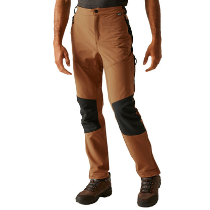 Nut Brown-Black - Lifestyle - Regatta Mens Questra V Hiking Trousers