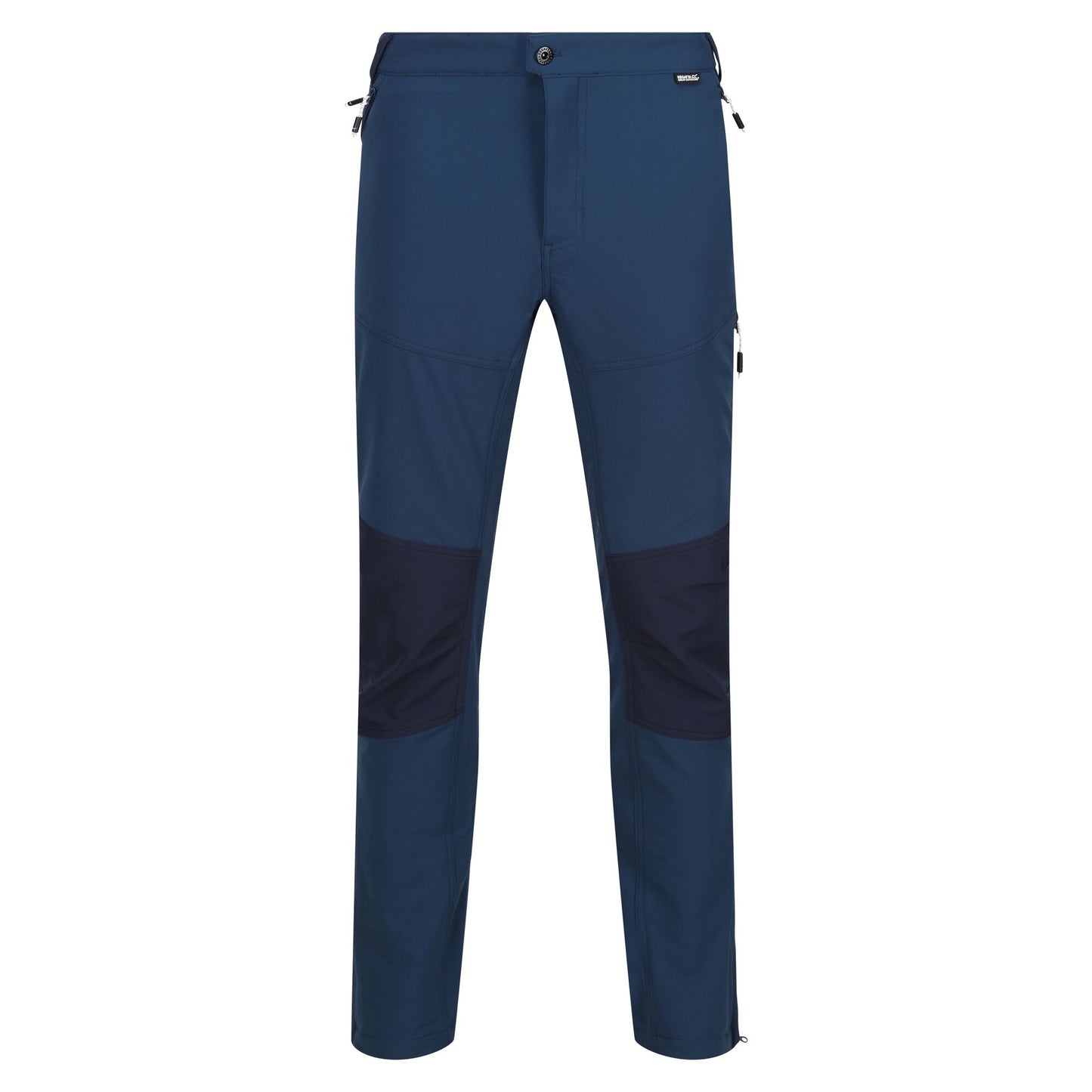 Moonlight Denim-Navy - Front - Regatta Mens Questra V Hiking Trousers