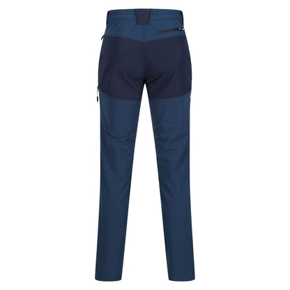 Moonlight Denim-Navy - Back - Regatta Mens Questra V Hiking Trousers
