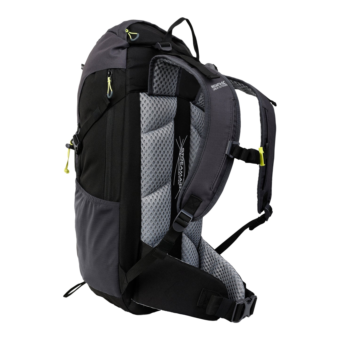 Black-Seal Grey - Back - Regatta Highton V2 45L Backpack