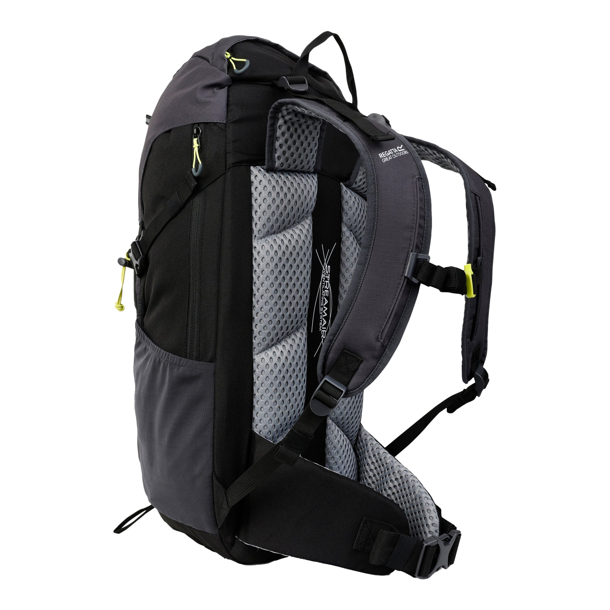 Black-Seal Grey - Back - Regatta Highton V2 45L Backpack