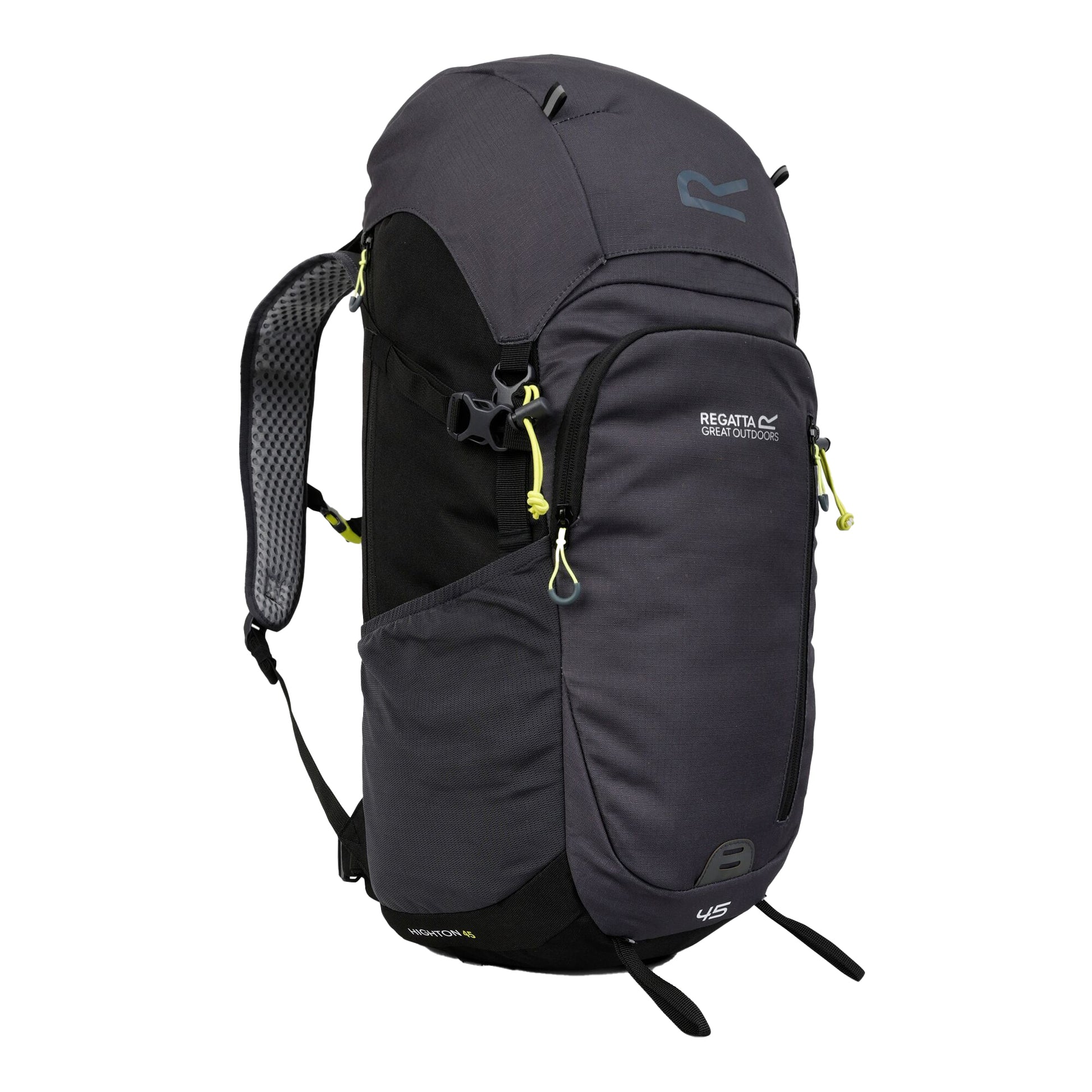 Black-Seal Grey - Side - Regatta Highton V2 45L Backpack