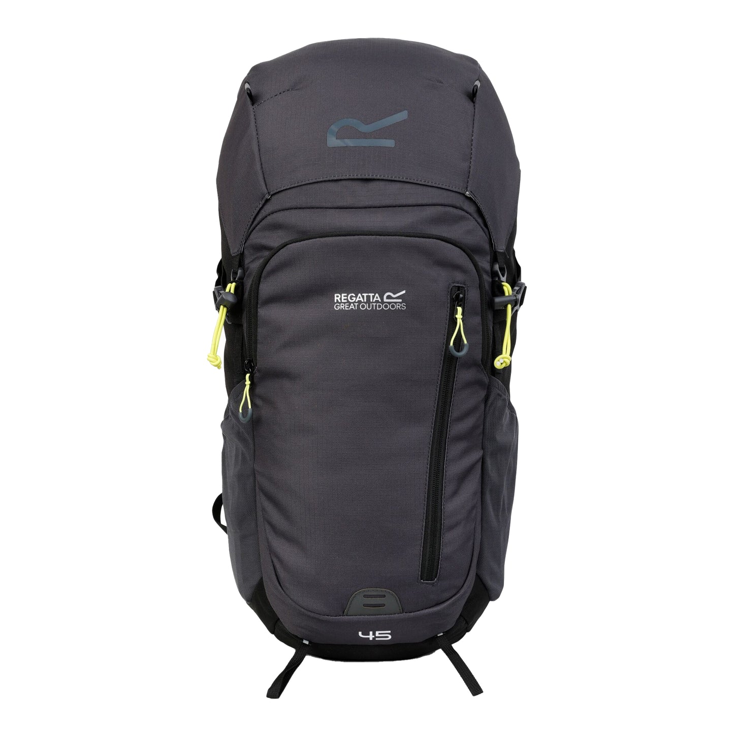 Black-Seal Grey - Front - Regatta Highton V2 45L Backpack