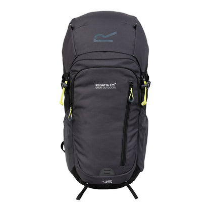 Black-Seal Grey - Front - Regatta Highton V2 45L Backpack