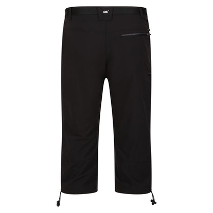 Black - Back - Regatta Mens Xert Stretch III Stretch Active Capri Shorts