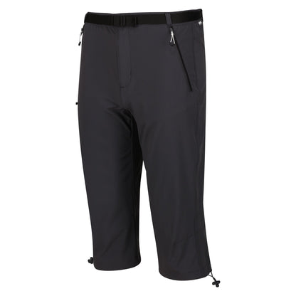 Seal Grey - Side - Regatta Mens Xert Stretch III Stretch Active Capri Shorts